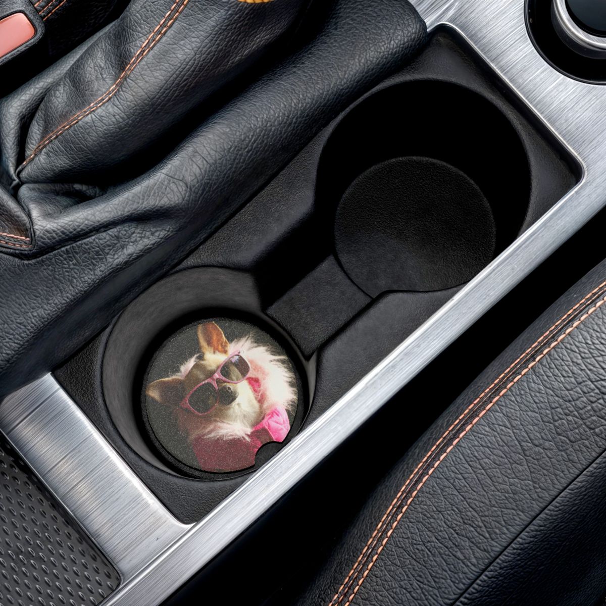 Chalupa The Snow Bunny Soapstone Car Coaster  | soapstone-car-coaster_(6).jpg