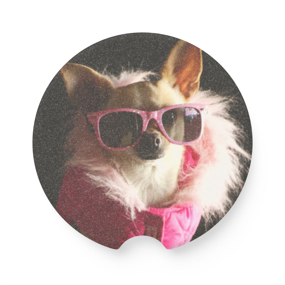 Chalupa The Snow Bunny Soapstone Car Coaster  | soapstone-car-coaster_(4).jpg