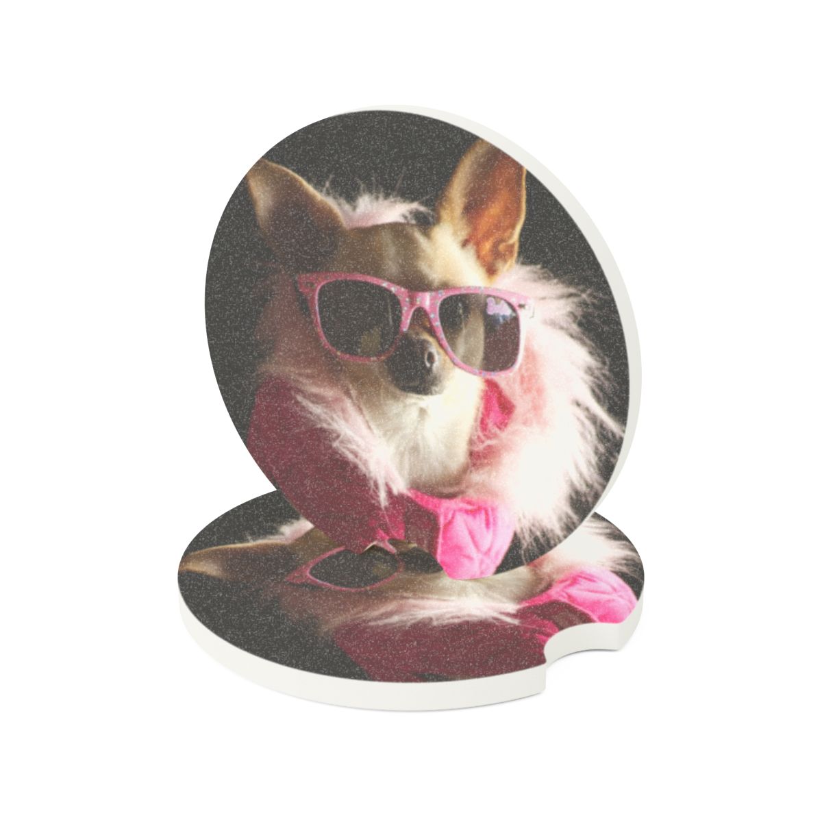 Chalupa The Snow Bunny Soapstone Car Coaster  | soapstone-car-coaster_(7).jpg