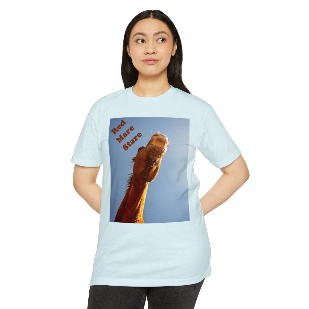 Red Mare Stare | unisex-cvc-jersey-t-shirt_(1).jpg
