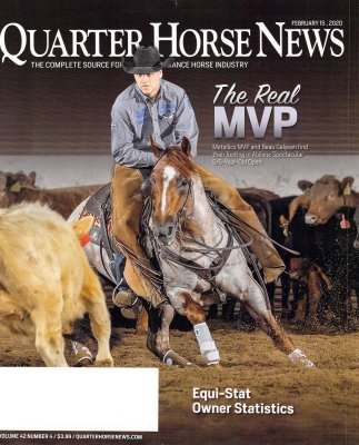 2020.02.15 Quarter Horse News cover photo by S. Sylvester Photography